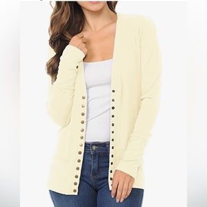 ClothingAve. Women's Soft Lightweight Snap Button Cardigan